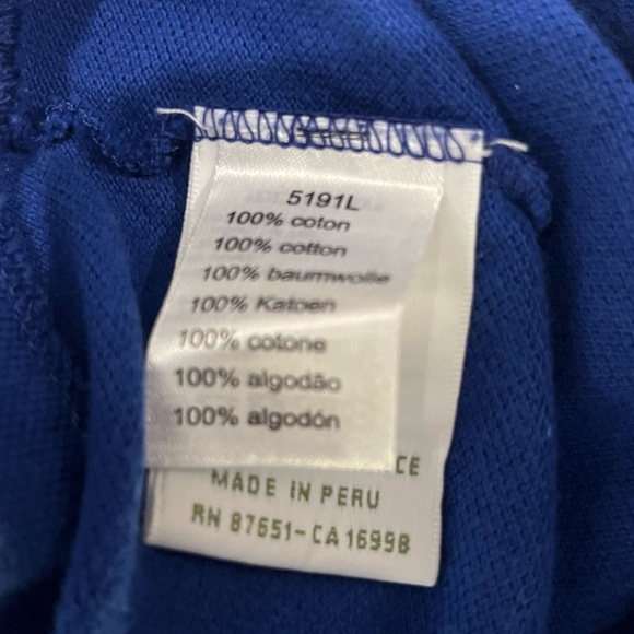 LACOSTE Pique Polo slim fit Mens US L / FR 6 Royal Blue - Picture 3 of 9